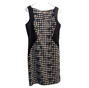 🆕 Ronni Nicole Black and White Polka Dot Dress 10